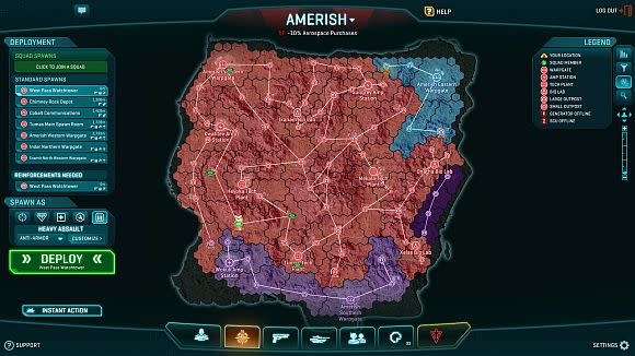 planetside 2 map comparison