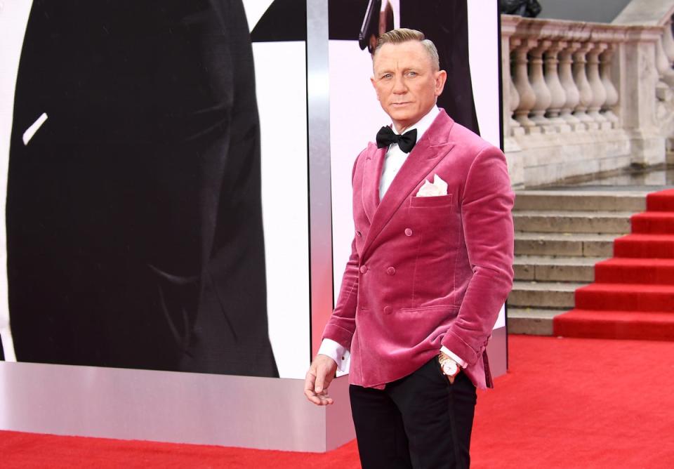 Daniel Craig at the No Time To Die premiere in London (Getty Images for EON Productions)