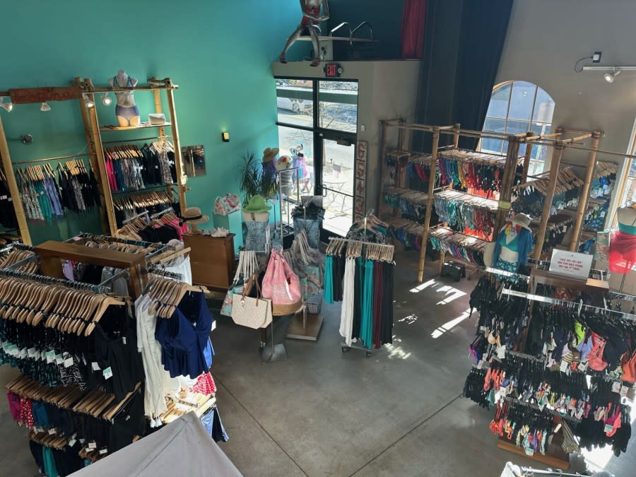 Popina Swimwear boutique interior on 2393 NE Fremont St in Portland