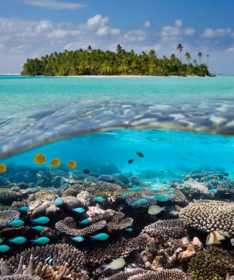 The Cook Islands recently declared one of the world’s largest protected marine reserves - Credit: GETTY