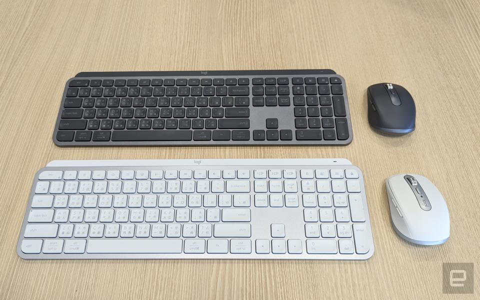 <p>Logitech MX Keys S / Logitech MX Anywhere 3S</p>
