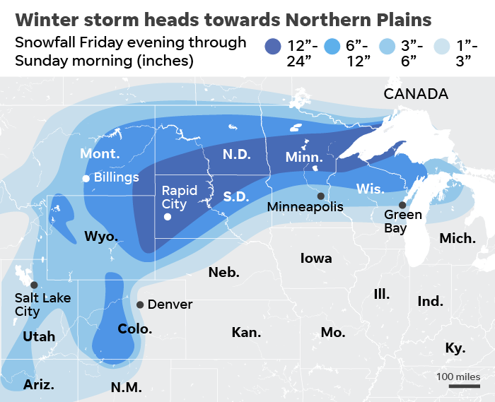 SOURCE AccuWeather, as of Nov. 29; maps4news.com/©HERE