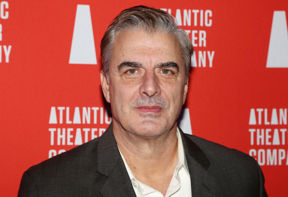 NEW YORK, NY - MARCH 11:  Chris Noth poses at the opening night after party for The Atlantic Theater Company production of 