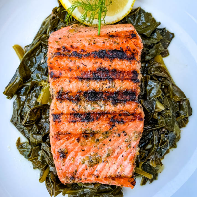 <p>Stay Snatched</p><p>Easy, Pan-Seared Salmon is a quick and crispy recipe with the perfect seasoning! This pan-fried and stove-top meal is the best way to cook salmon and is perfect for weeknight dinners. Drizzle this tender and flaky salmon in lemon butter sauce if you wish!</p><p><strong>Get the recipe: <a href="https://www.staysnatched.com/pan-seared-salmon/" rel="nofollow noopener" target="_blank" data-ylk="slk:Pan-Seared Salmon;elm:context_link;itc:0;sec:content-canvas" class="link ">Pan-Seared Salmon</a></strong></p>