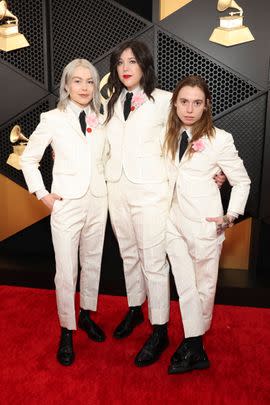 Julien Baker, Phoebe Bridgers and Lucy Dacus of boygenius