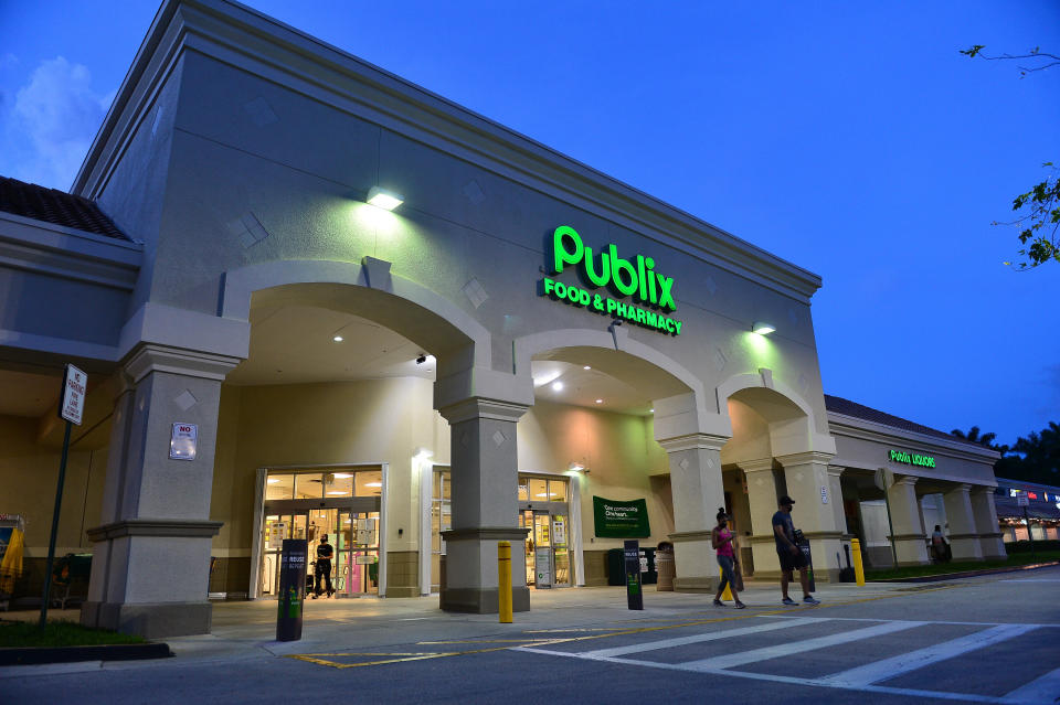 The family of a Publix worker who died from COVID-19 in April is blaming the grocery store chain in a wrongful death suit, claiming the company directly caused the 70-year-old's death. (Photo: Johnny Louis via Getty Images)