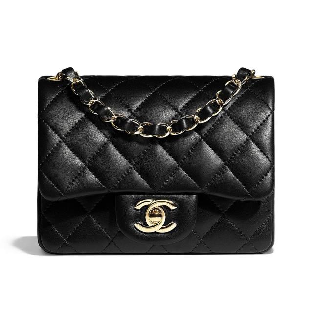 Chanel Clutch Bag, Black Patent Leather, High Sheen, Karl Lagerfeld, Mint