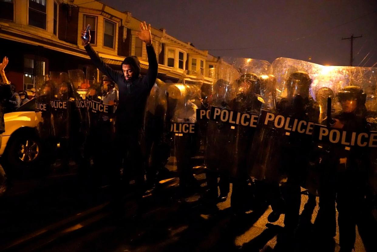 Protests have erupted in Philadelphia following Monday afternoon's shooting of Walter Wallace (© Copyright 2020 The Philadelphia Inquirer)