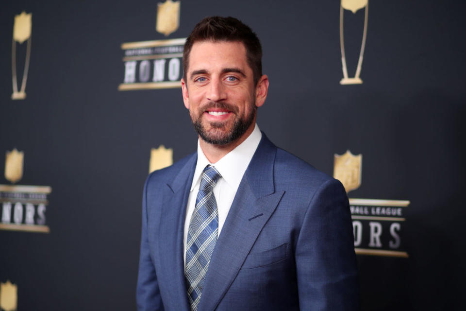 Aaron Rodgers attends the NFL Honors