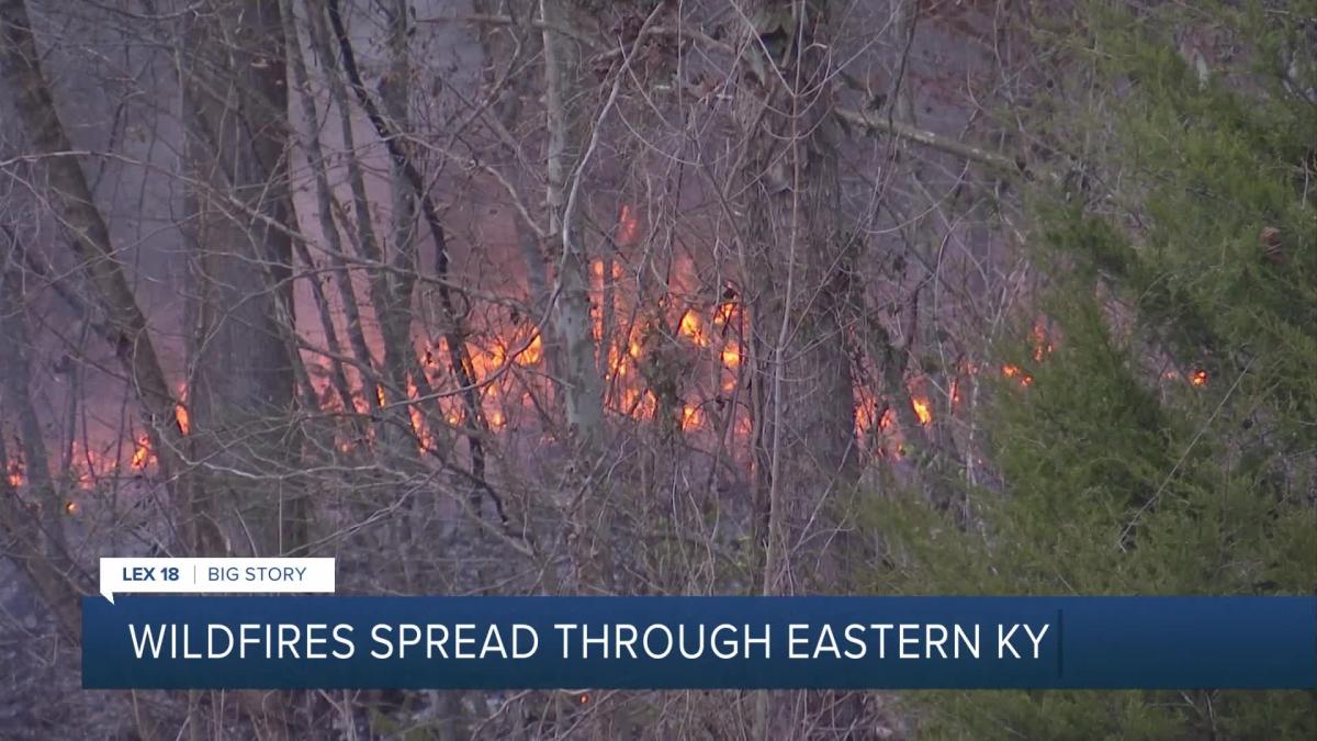 Wildfires spread to eastern Kentucky