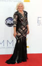 Glenn Close arrives at the 64th Primetime Emmy Awards at the Nokia Theatre in Los Angeles on September 23, 2012.