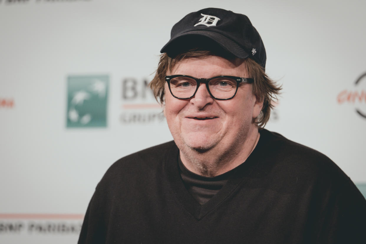 Michael Moore spoke about his disdain for the Trumps on MSNBC. (Photo: Luca Carlino/NurPhoto via Getty Images)