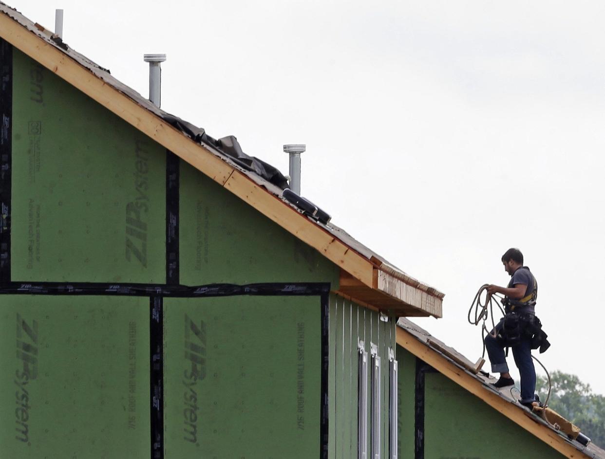 Construction sites like this one from a 2015 photo in Chapel Hill, N.C., are regular sites for inspections by the U.S. Occupational Safety and Health Administration.  From 2013 to 2017, OSHA inspectors visited a dozen work sites for businesses owned by Jacksonville roofing contractor Travis Slaughter, issuing writing citations with fines totaling $2.2 million. Those fines were never paid, and are part of a court case where Slaughter could be locked up to force him to pay.