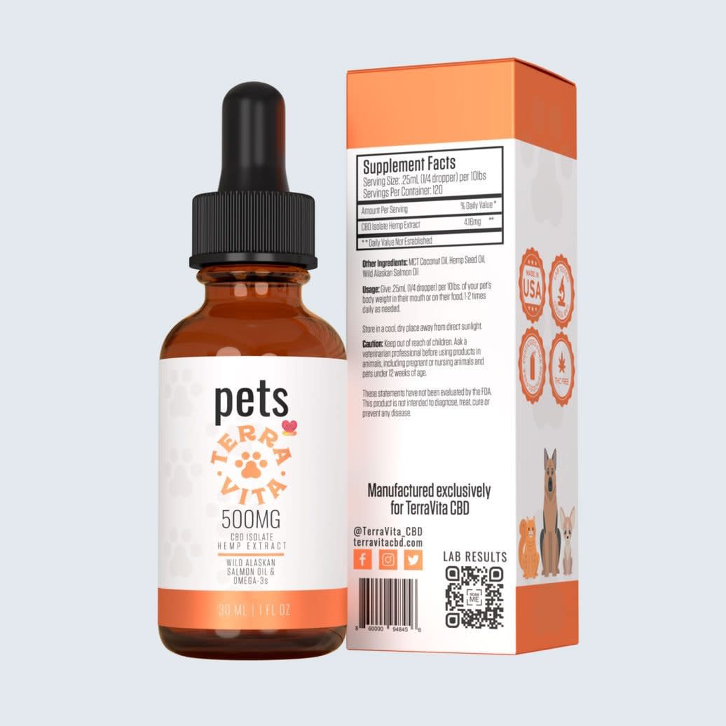 Pet CBD Tincture: Salmon by TerraVita