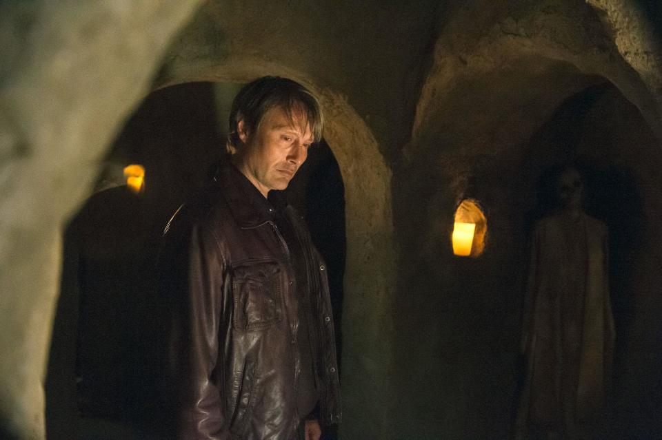 Mads Mikkelsen stars as Dr. Hannibal in the gruesome finale of The Wrath of the Lamb. (PA/Alamy)