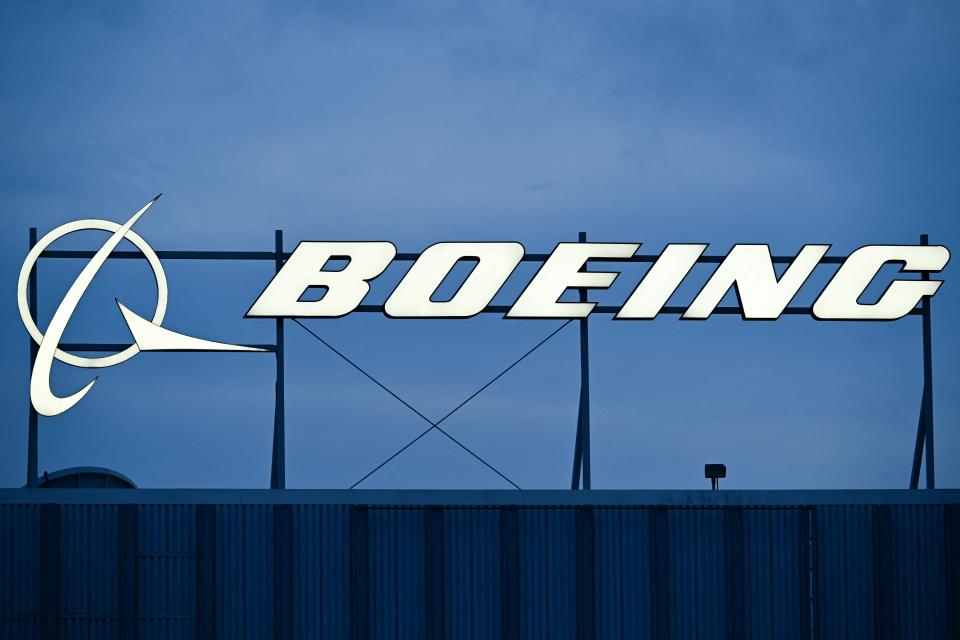 The Boeing Co. logo is displayed outside of company offices near Los Angeles International Airport (LAX) in El Segundo, California on January 18, 2024.