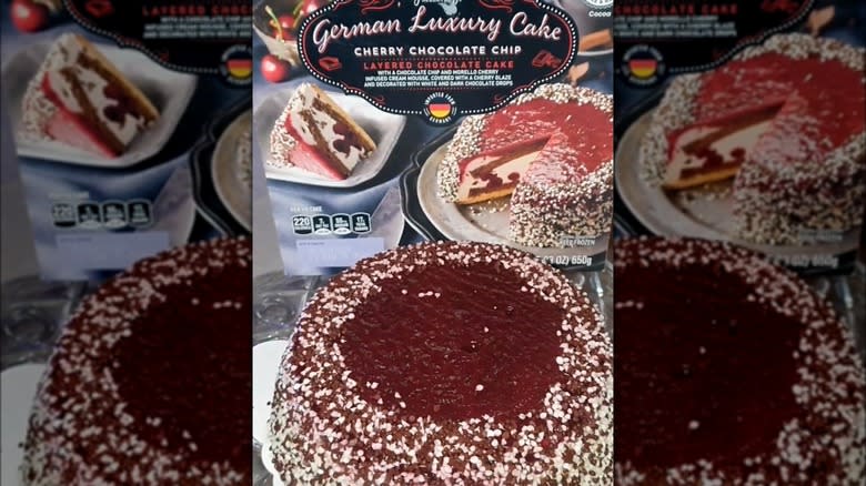 Aldi german luxury cherry chocolate chip cake