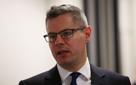 Scottish Finance Minister Derek Mackay visiting a simulated ward environment at the teaching and Learning Centre, Queen Elizabeth University Hospital, Glasgow - Credit: PA