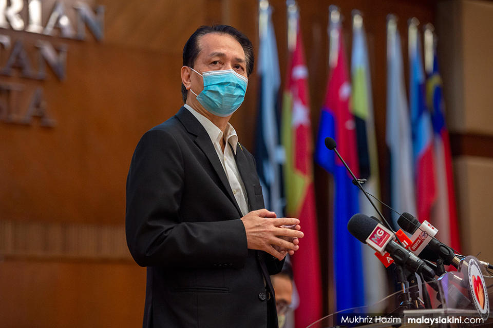 Health Ministry director-general Dr Noor Hisham Abdullah became a national figure as he provided daily updates on the progress of the pandemic. This briefing is from Nov 3, 2020. <p><br></p>