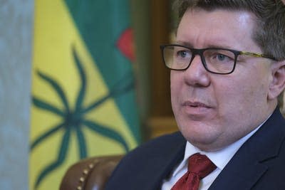 <span class="caption">Is Saskatchewan’s Scott Moe among the Canadian premiers trying to avoid making commitments on how federal health transfers to his province will be spent?</span> <span class="attribution"><span class="source">THE CANADIAN PRESS/Michael Bell</span></span>