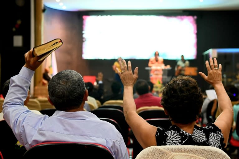 Among Brazil's evangelicals, far-right candidate Jair Bolsonaro is polling streaks ahead: 36 to 12