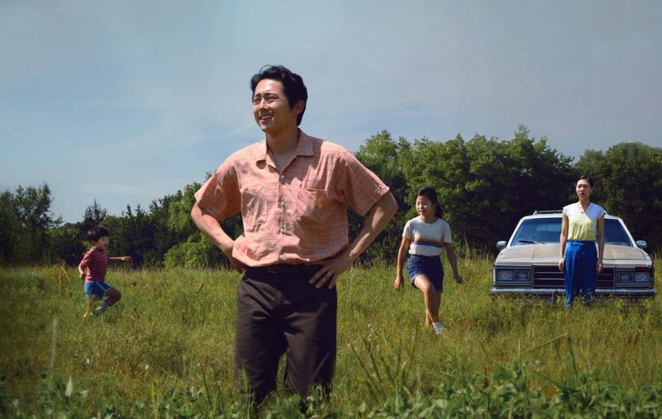 <p>The critically acclaimed<em> Minari</em> followed the Korean American Yi family, who try to live out the American dream through farming in rural Arkansas in the 1980s. The drama was based on director Lee Isaac Chung's real-life upbringing and debuted with high remarks at Sundance in 2020, winning both the Audience Award and the Grand Jury Prize.</p> <p>It was <a href="https://people.com/movies/oscars-2021-complete-list-of-nominees/" rel="nofollow noopener" target="_blank" data-ylk="slk:up for six Oscars;elm:context_link;itc:0;sec:content-canvas" class="link ">up for six Oscars </a>in 2021, including Best Picture, Best Supporting Actress (for Youn Yuh-jung), Best Director, Best Original Score, Best Original Screenplay and Best Actor for Yeun. <a href="https://people.com/movies/oscars-2021-steven-yeun-chloe-zhao-make-history/" rel="nofollow noopener" target="_blank" data-ylk="slk:Yeun wasthe first Asian American actor;elm:context_link;itc:0;sec:content-canvas" class="link ">Yeun wasthe first Asian American actor</a> nominated for Best Actor while Yuh-jung, who won a Screen Actors Guild Award for her work, was the first South Korean actress to be nominated for and win Best Supporting Actress.</p> <p>The film took home best motion picture in a foreign language at the Golden Globes. Although the <a href="https://people.com/movies/stars-slam-golden-globes-as-american-set-drama-minari-competes-in-foreign-language-category/" rel="nofollow noopener" target="_blank" data-ylk="slk:Globes received backlash for placing the film in the foreign language category;elm:context_link;itc:0;sec:content-canvas" class="link ">Globes received backlash for placing the film in the foreign language category</a> even though it was an American film, with an American lead and director, Yeun simply directed his attention to the release of the film, <a href="https://www.instagram.com/p/CKAftd5ph45/" rel="nofollow noopener" target="_blank" data-ylk="slk:posting the movie poster on Instagram;elm:context_link;itc:0;sec:content-canvas" class="link ">posting the movie poster on Instagram</a> and writing the caption, "this one is for everybody."</p> <p>Yeun opened up about the intention behind the story in an interview with the <a href="https://www.washingtonpost.com/arts-entertainment/2021/02/12/steven-yeun-minari-interview/" rel="nofollow noopener" target="_blank" data-ylk="slk:Washington Post;elm:context_link;itc:0;sec:content-canvas" class="link "><em>Washington Post</em> </a>this month, saying, "We weren't seeking to define this family's existence through their oppression by the majority, but rather the confidence to speak from their own point of view, intrinsically."</p> <p>"Their existence is valid, and they can just be," he continued. "In some ways, what that is, is just an exercise in humanity."</p>