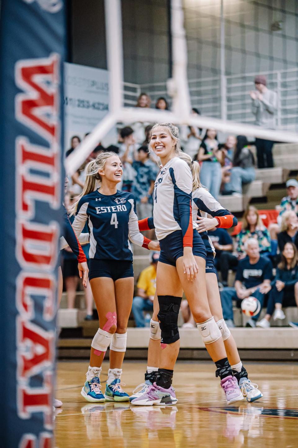 Estero hosts LaBelle in the District 4A-12 Volleyball Championship game on Thursday, Oct. 19, 2023, at Estero High School. Estero won 3-0