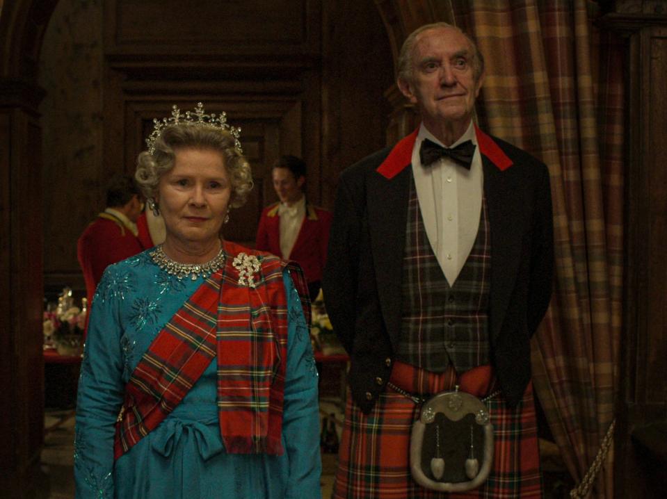 Imelda Staunton as The Queen and Jonathan Pryce as Prince Philip in ‘The Crown’ (Netflix)