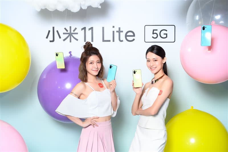 小米11 Lite 5G提供松露黑、柑橘黃、薄荷綠三種顏色（圖／小米台灣提供）