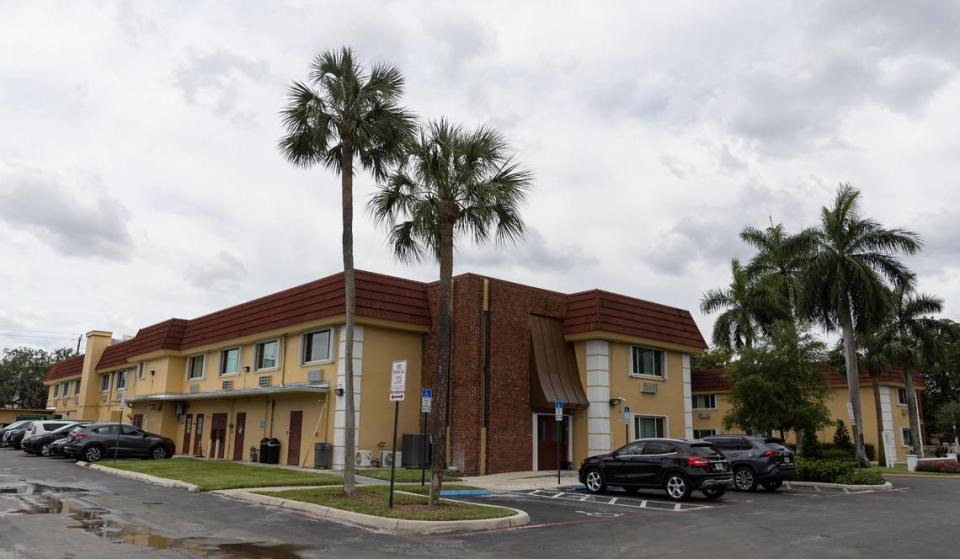 An exterior view of the Plantation Nursing & Rehabilitation Center and The Kidz Korner on Wednesday, April 19, 2023, in Plantation, Fla.