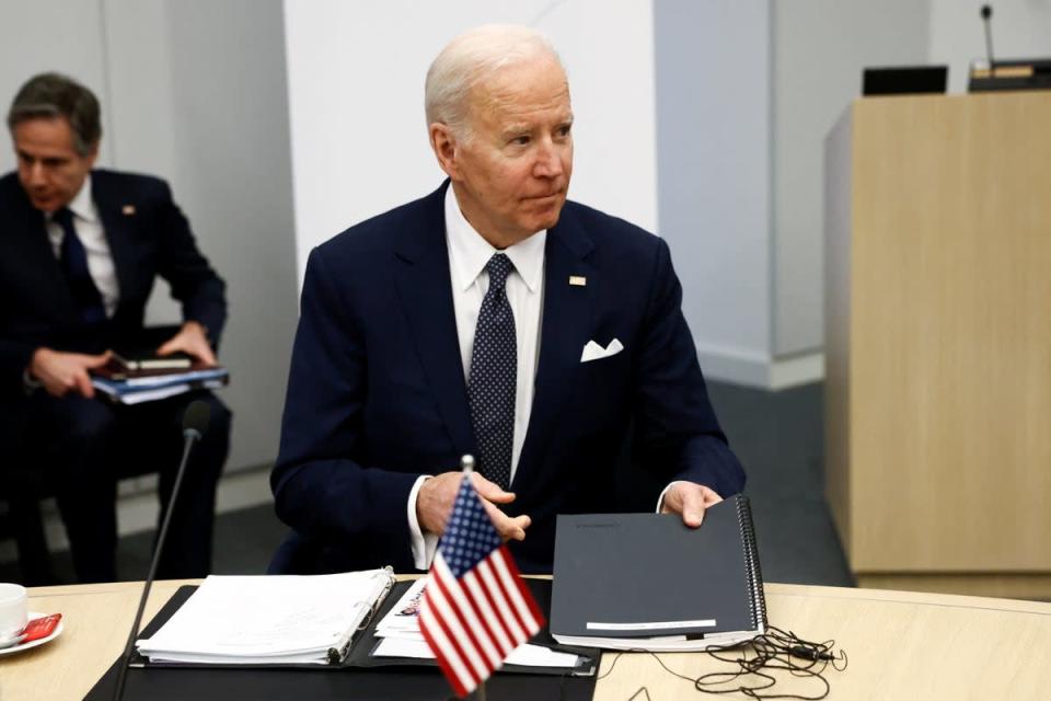US president Joe Biden (Henry Nicholls/PA) (PA Wire)