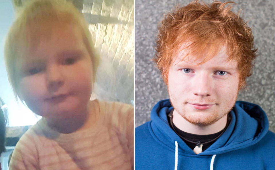 Baby Ed Sheeran lookalike