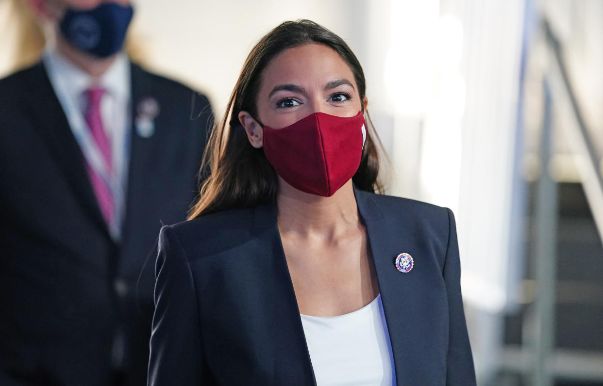 Rep. Alexandria Ocasio-Cortez is speaking out about her bout with COVID-19. (Photo: Jane Barlow/PA Images via Getty Images)