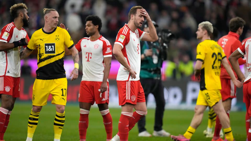 Bayern Munich now sits 13 points off the top of the table, with seven games remaining. - Matthias Schrader/AP