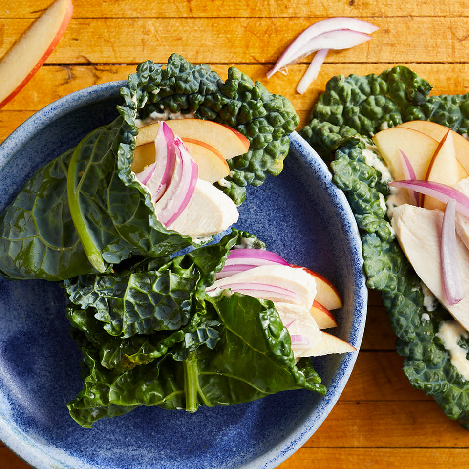 Chicken & Apple Kale Wraps