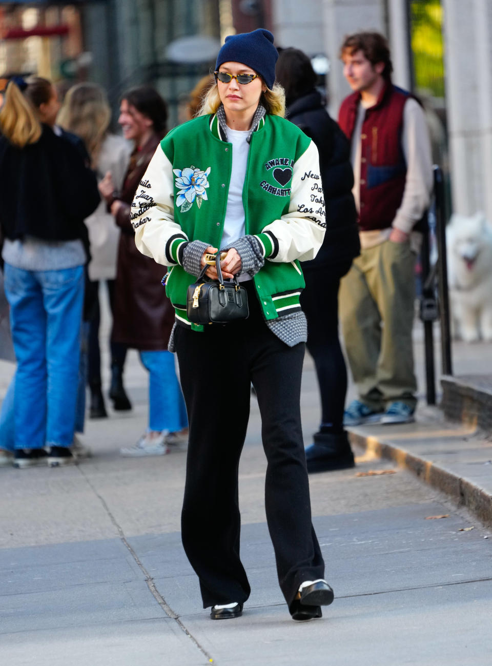 Gigi Hadid varsity jacket