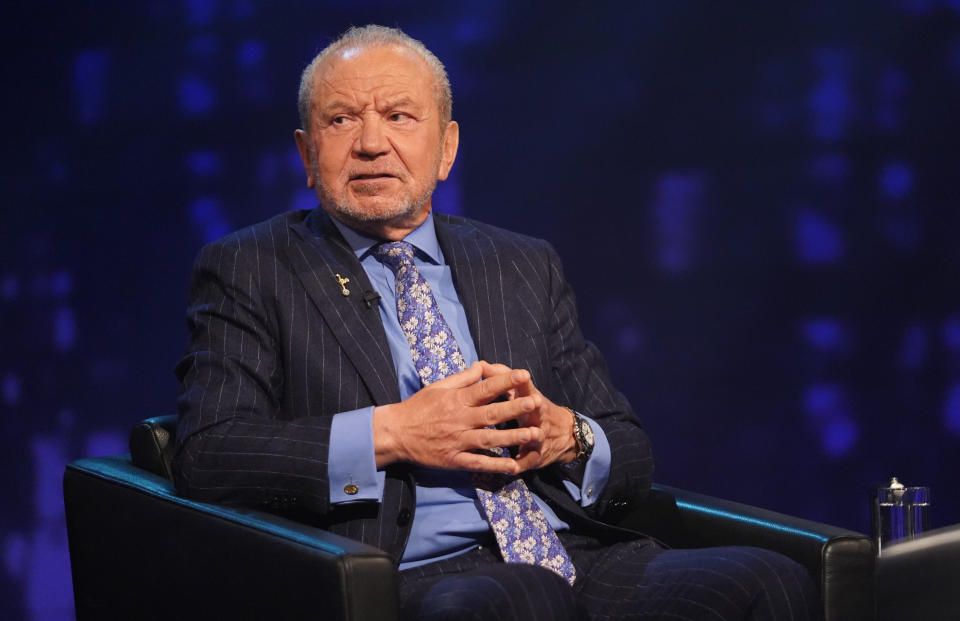 Lord Alan Sugar revealed how he dodged death (Photo: ITV)