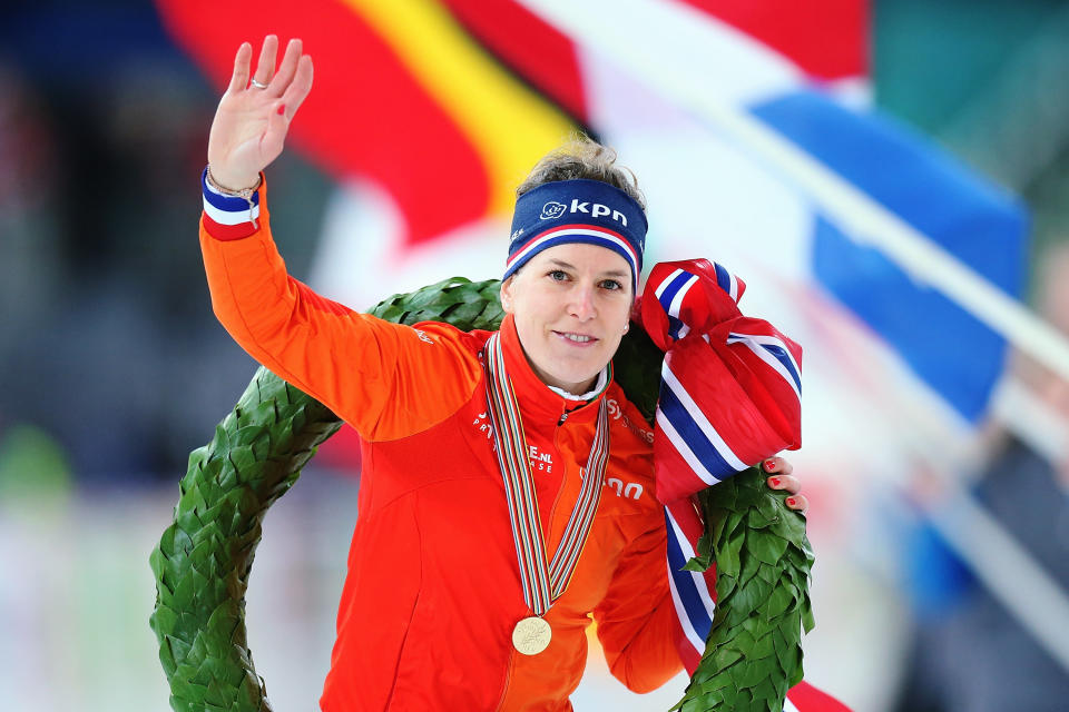 Ireen W&uuml;st of the Netherlands won more medals than any athlete in any sport at the Sochi Games in 2014. (Photo: Joosep Martinson - ISU via Getty Images)