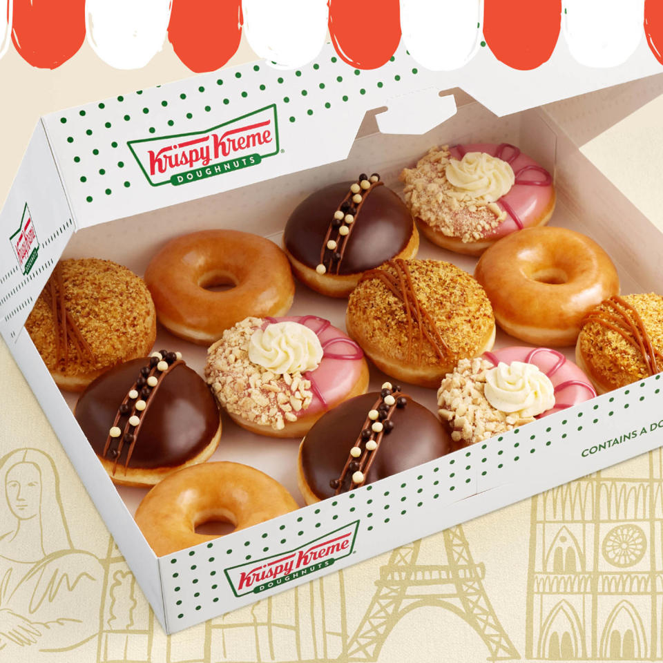 A box of Krispy Kreme Passport to Paris donuts. (Krispy Kreme)