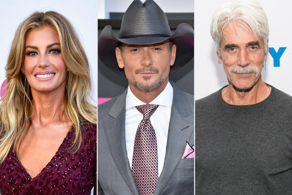 Faith Hill, Tim McGraw and Sam Elliott