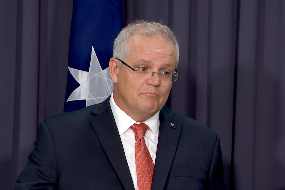 Scott Morrison said he regrets his response to the bushfire crisis. Source: AAP