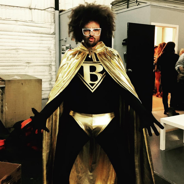 ‘bout to get ridiculous from the #BootyMan shoot #PartyRockMansion - @redfoo