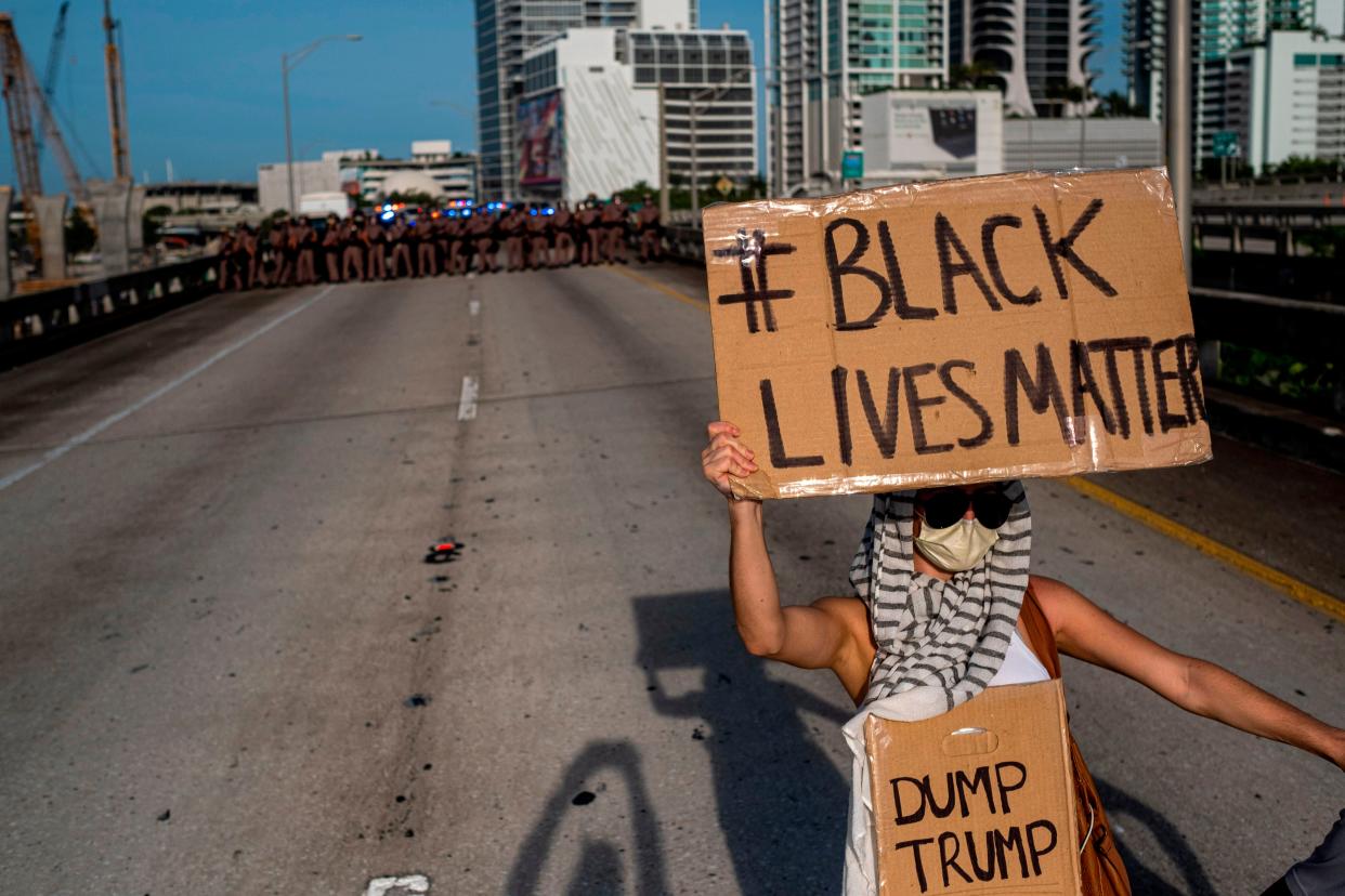 Protests Minneapolis highway black lives matter