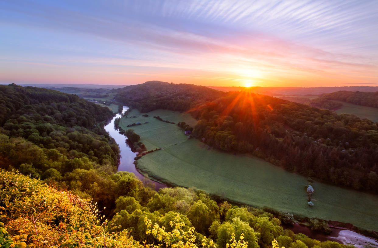 Sunrise, River Wye, Symonds Yat, Gloucestershire, England