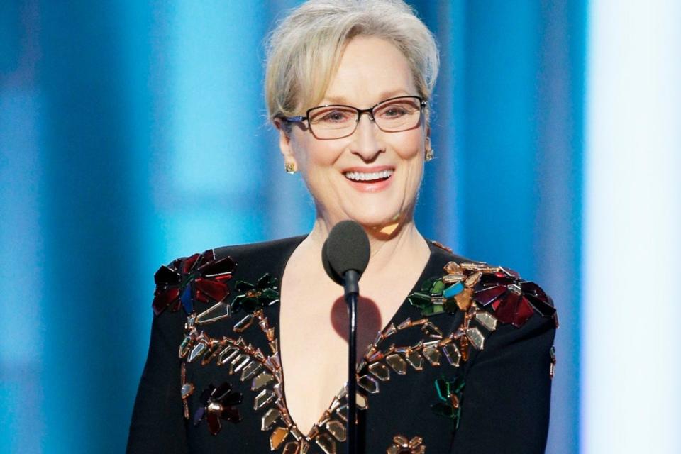 Streep took on Trump in her speechGetty