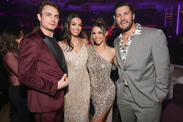 <p>Todd Williamson/Bravo</p> James Kennedy, Ally Lewber, Scheana Shay and Brock Davies