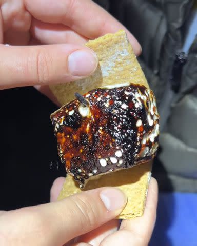 <p>Martha Stewart/Instagram</p> Martha Stewart's toasted homemade marshmallows for s'mores