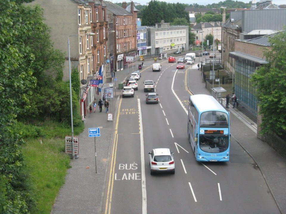 Maryhill Road in Glasgow where life expectancy is more than a decade shorter than in the prosperous suburbs a mile away (MJ Richardson)