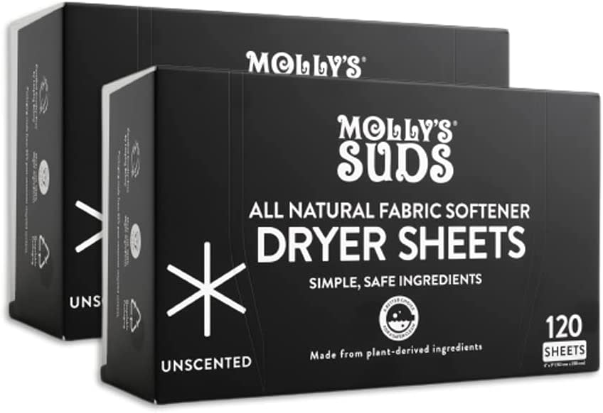 Natural fabric softener dryer sheets