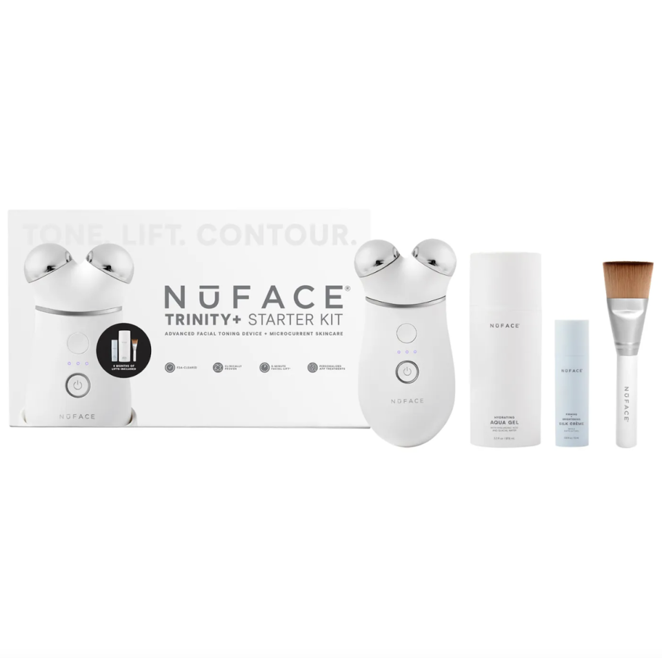 <p><a href="https://go.redirectingat.com?id=74968X1596630&url=https%3A%2F%2Fwww.sephora.com%2Fproduct%2Fnuface-trinity-reg-starter-kit-P504221&sref=https%3A%2F%2F" rel="nofollow noopener" target="_blank" data-ylk="slk:Shop Now;elm:context_link;itc:0;sec:content-canvas" class="link ">Shop Now</a></p><p>Trinity+ Starter Kit</p><p>sephora.com</p><p>$296.25</p><span class="copyright">Sephora</span>